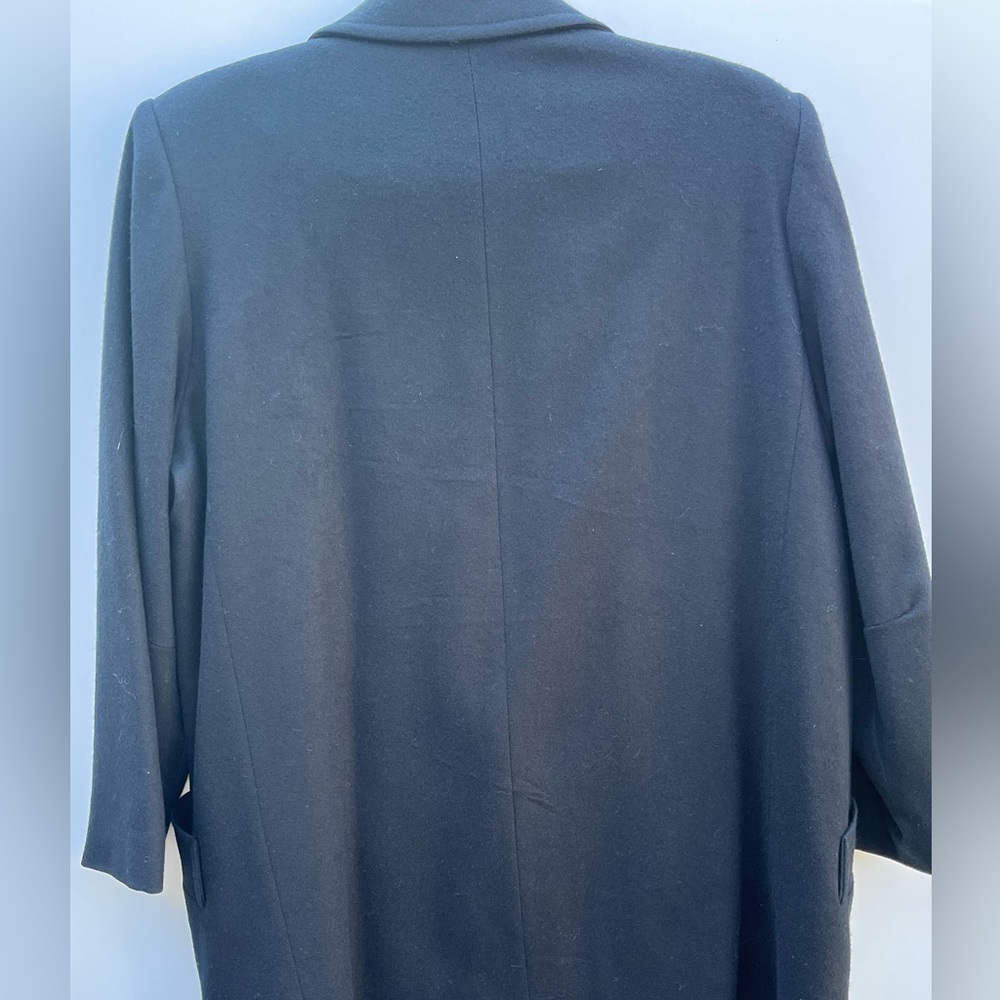 Double Breasted Wool Duster Jacket - image 3